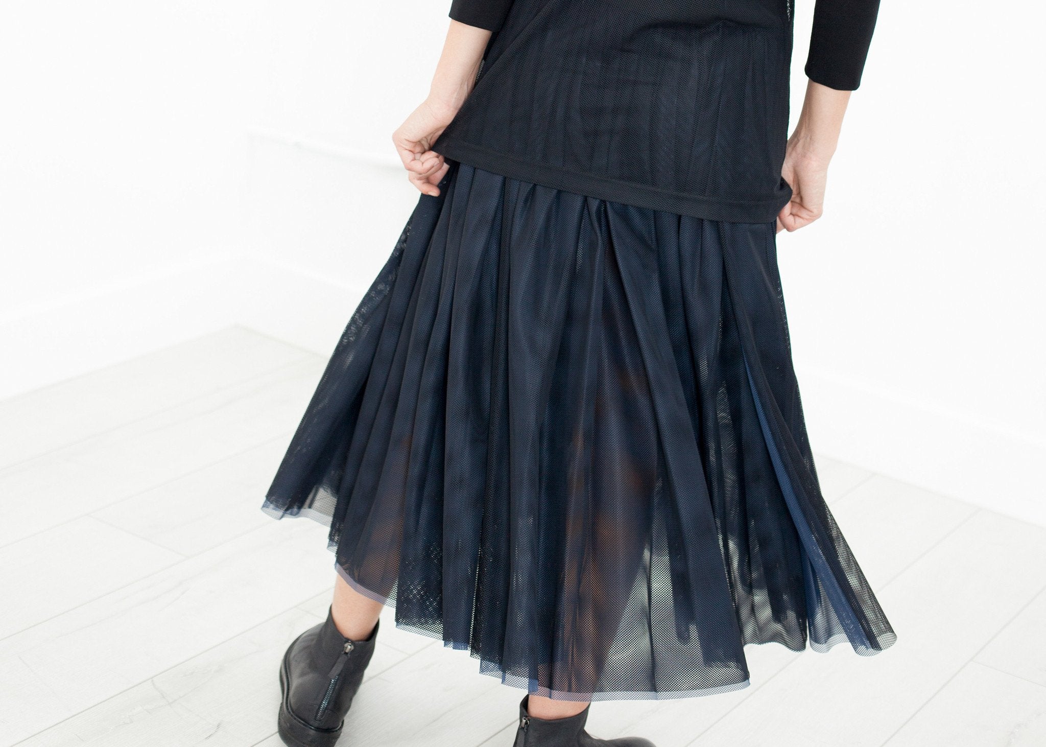 Net Panel Skirt - raj