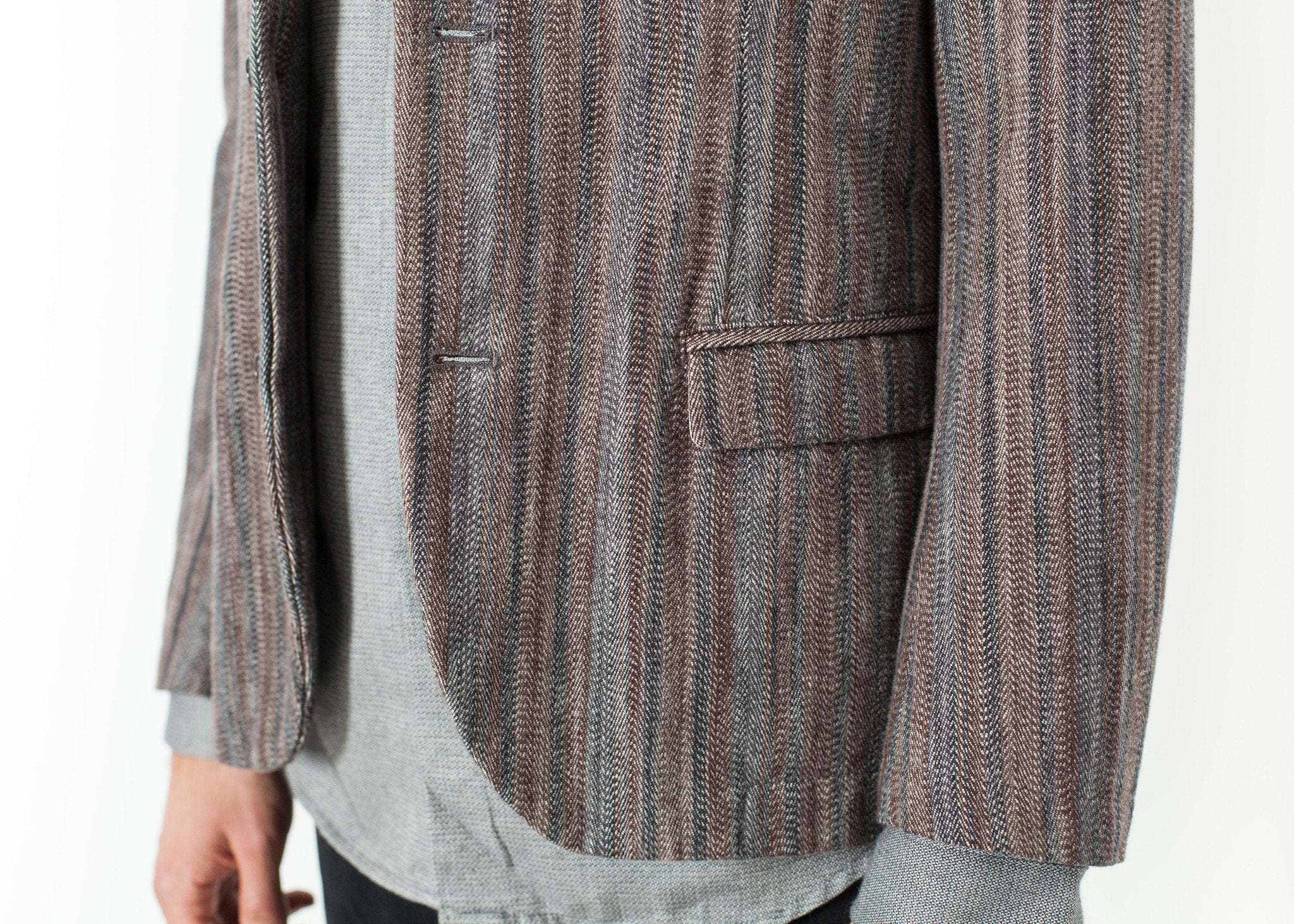 Watercolor Sport Jacket in Brown/Blue - raj