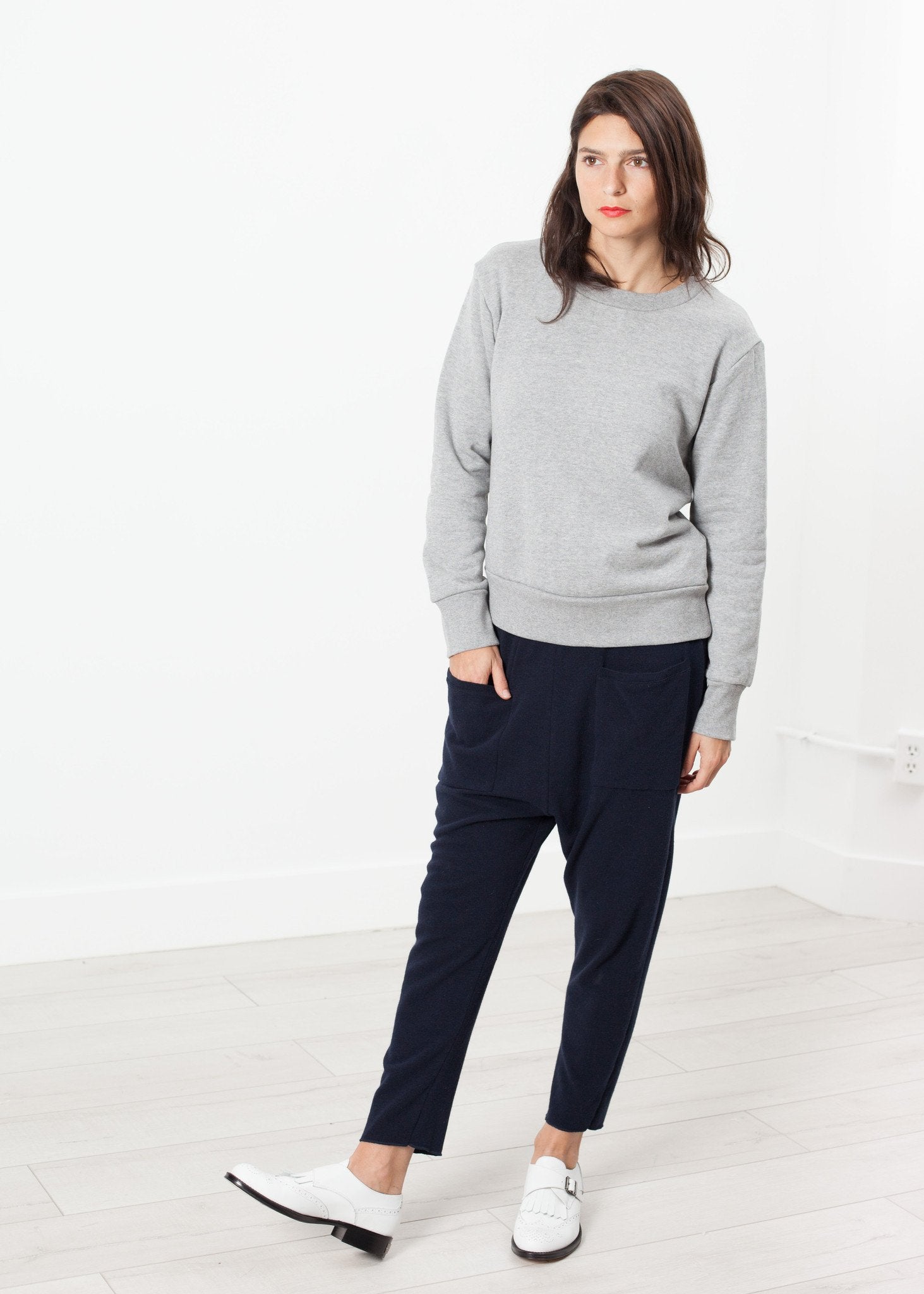 Loopwheeler Sweatshirt in Grey right Loopwheeler Sweatshirt in Grey
