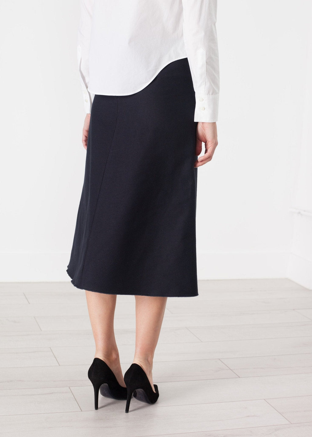 Tulle Pleat Skirt in Navy - raj