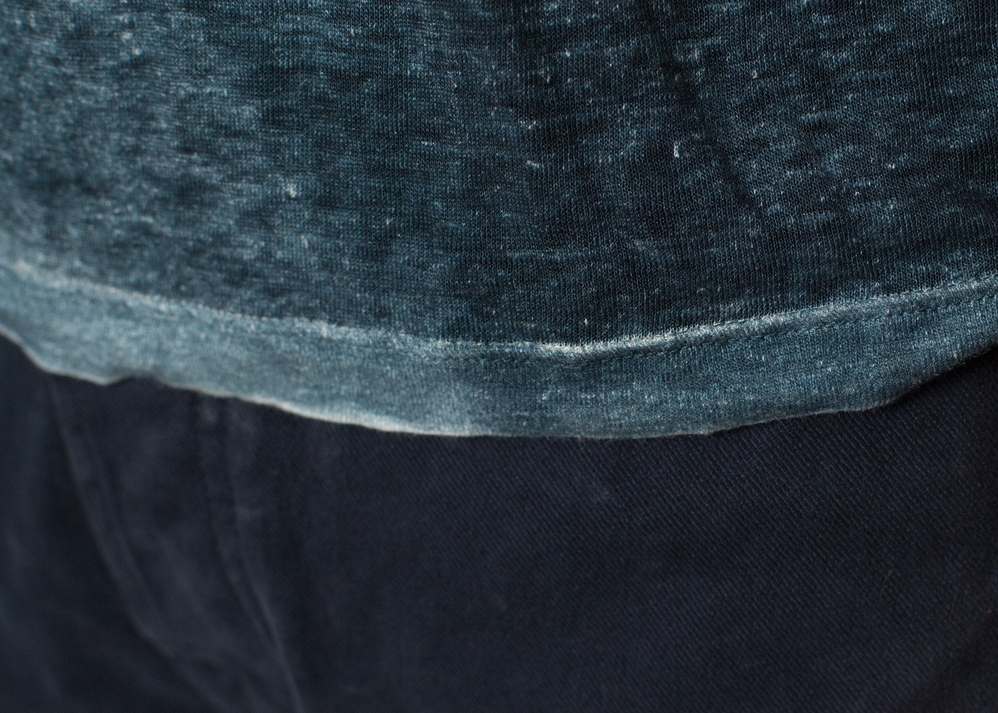 Melange T-Shirt in Navy/Black - raj