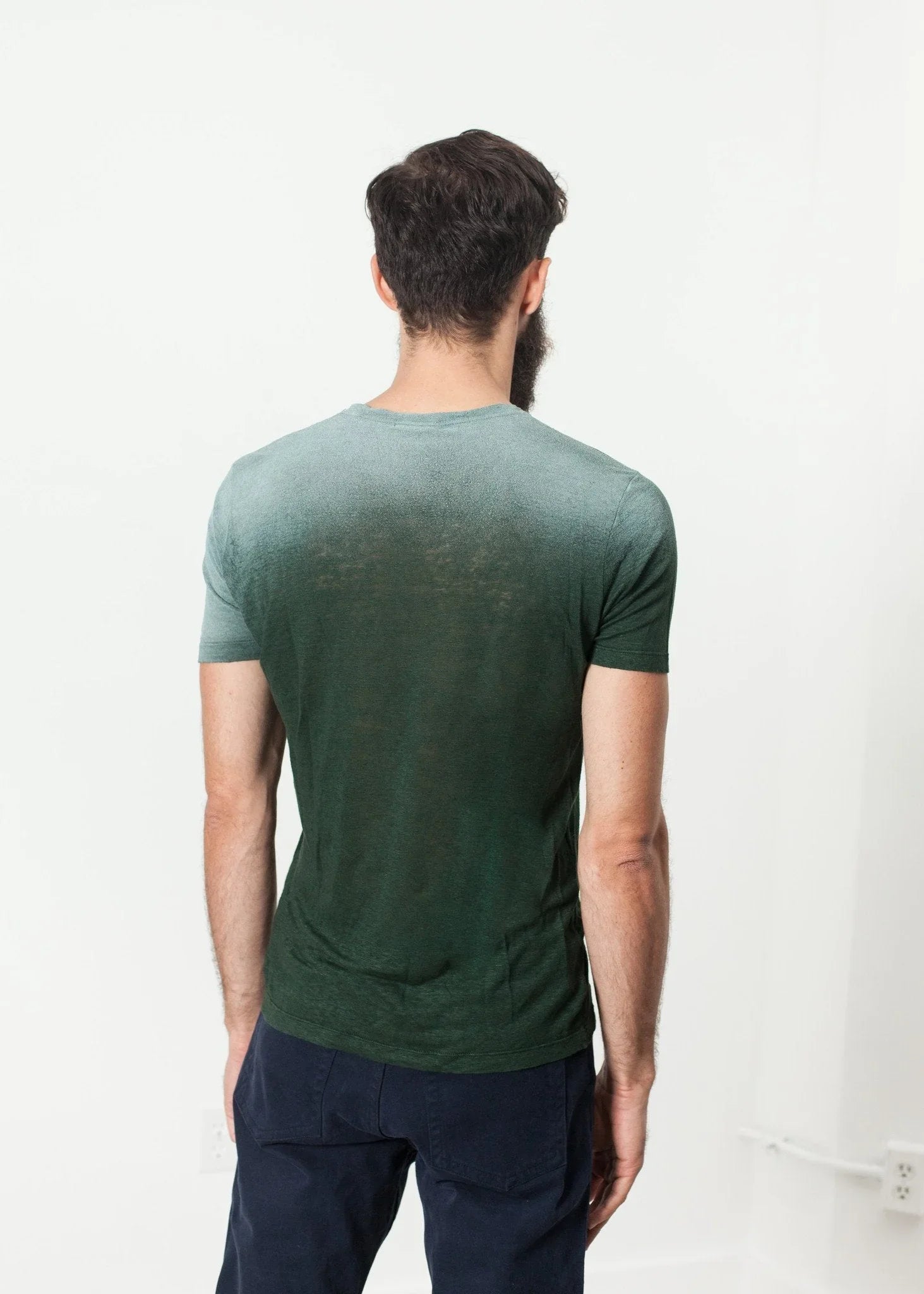 Overprint T-Shirt in Green - raj
