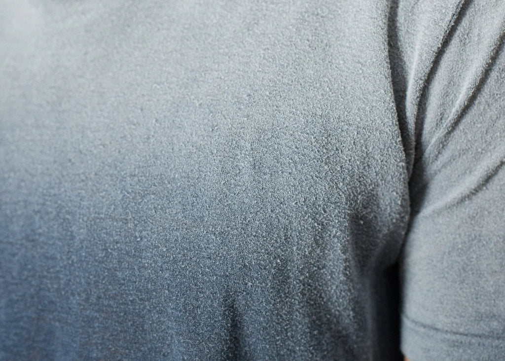 Overprint T-Shirt in Navy - raj