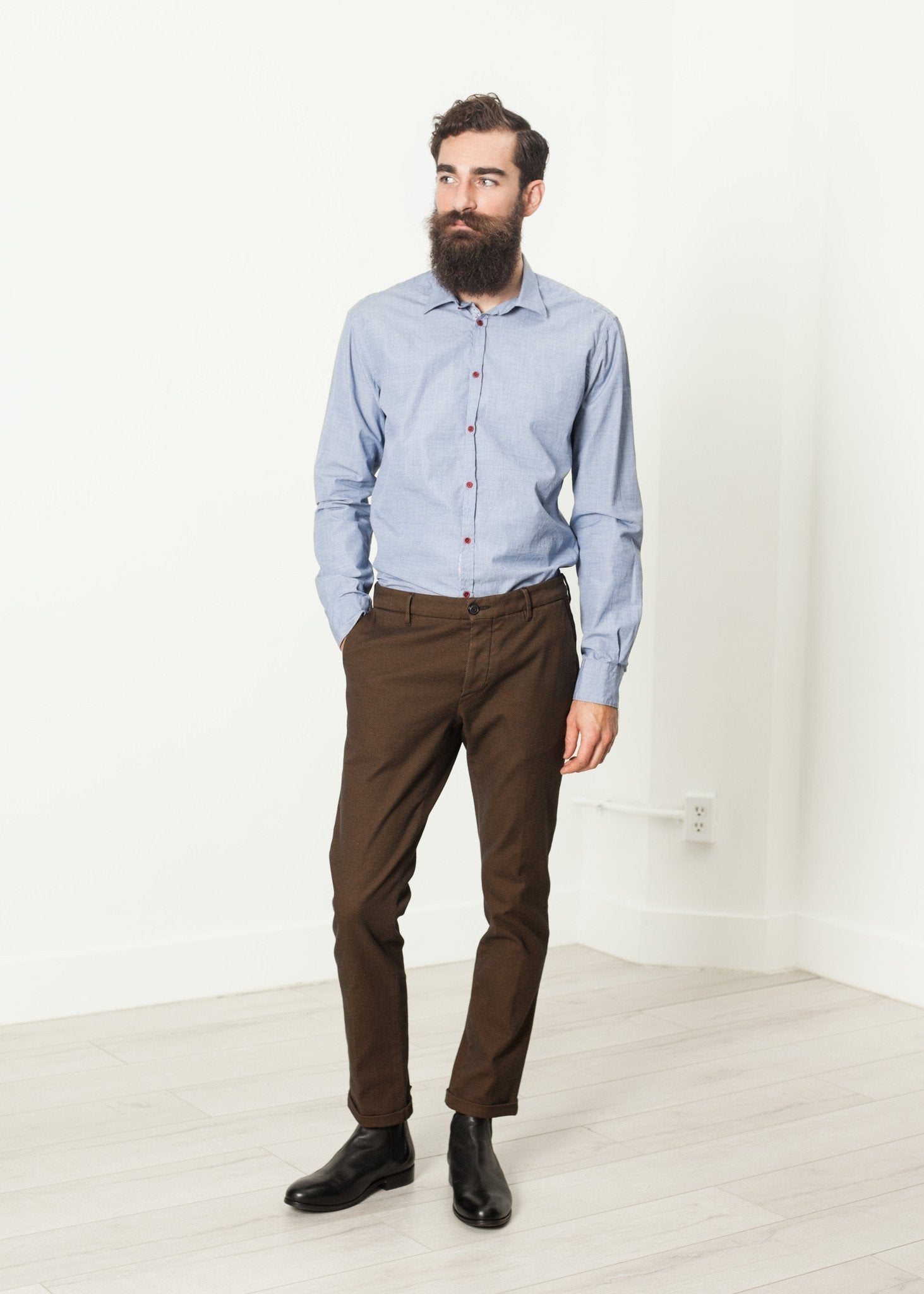 Diamond Weave Trouser in Hazel right Diamond Weave Trouser in Hazel