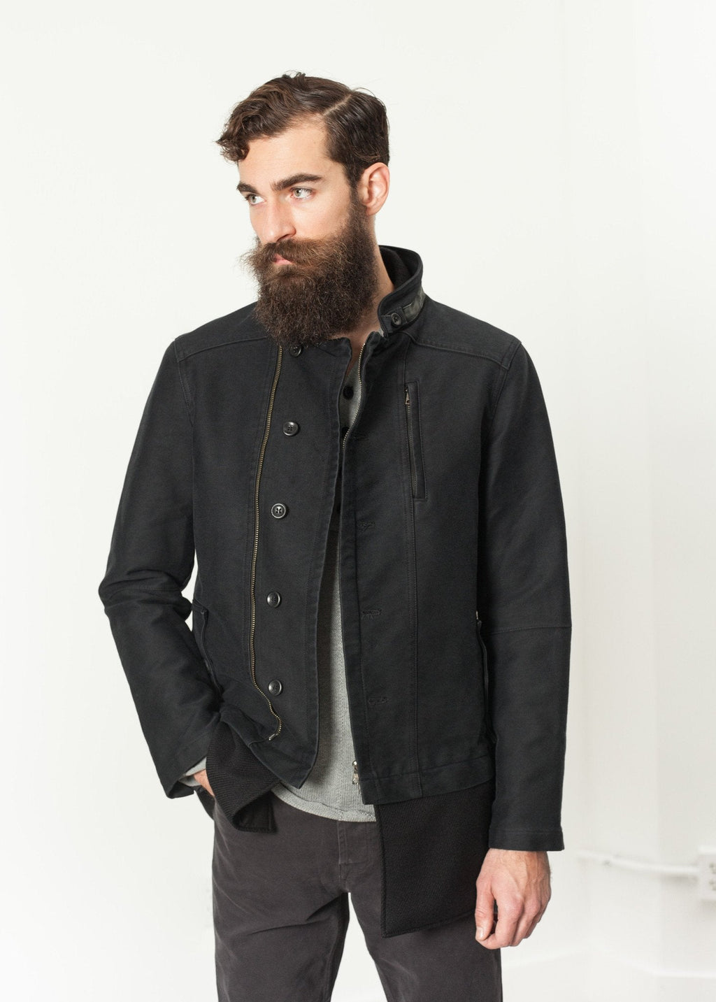 Morten Jacket in Black -nadeem