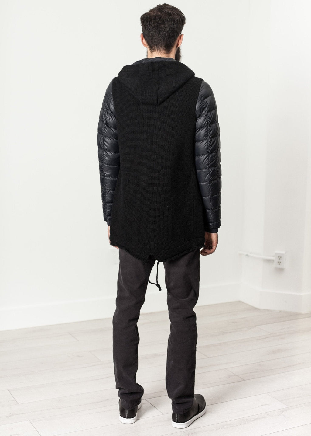 Hooded Parka in Black - raj