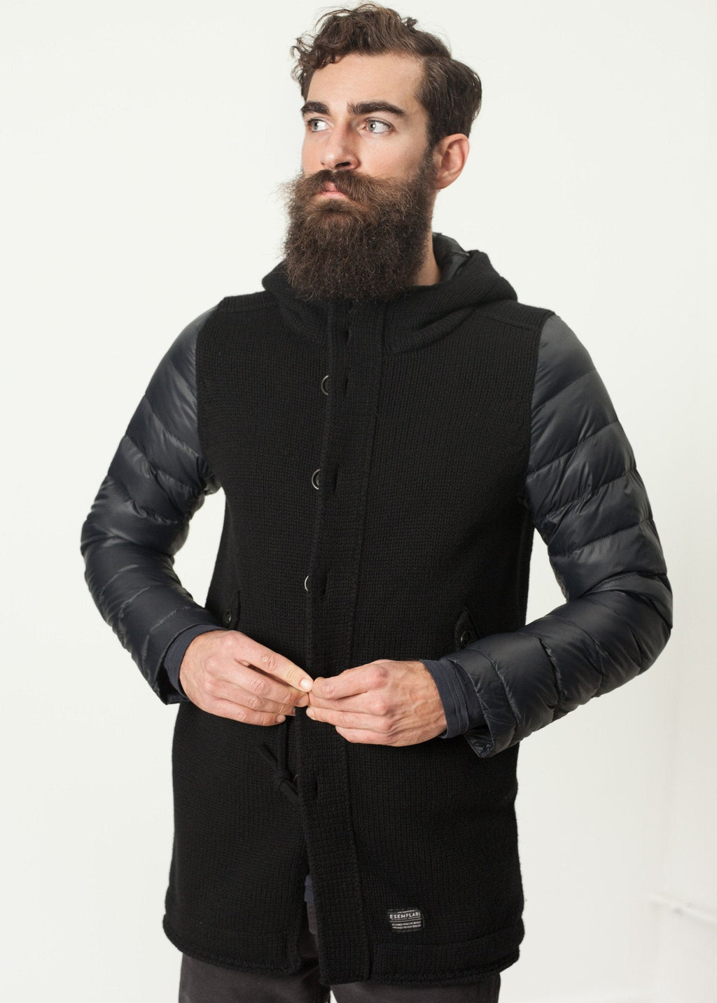 Hooded Parka in Black - raj
