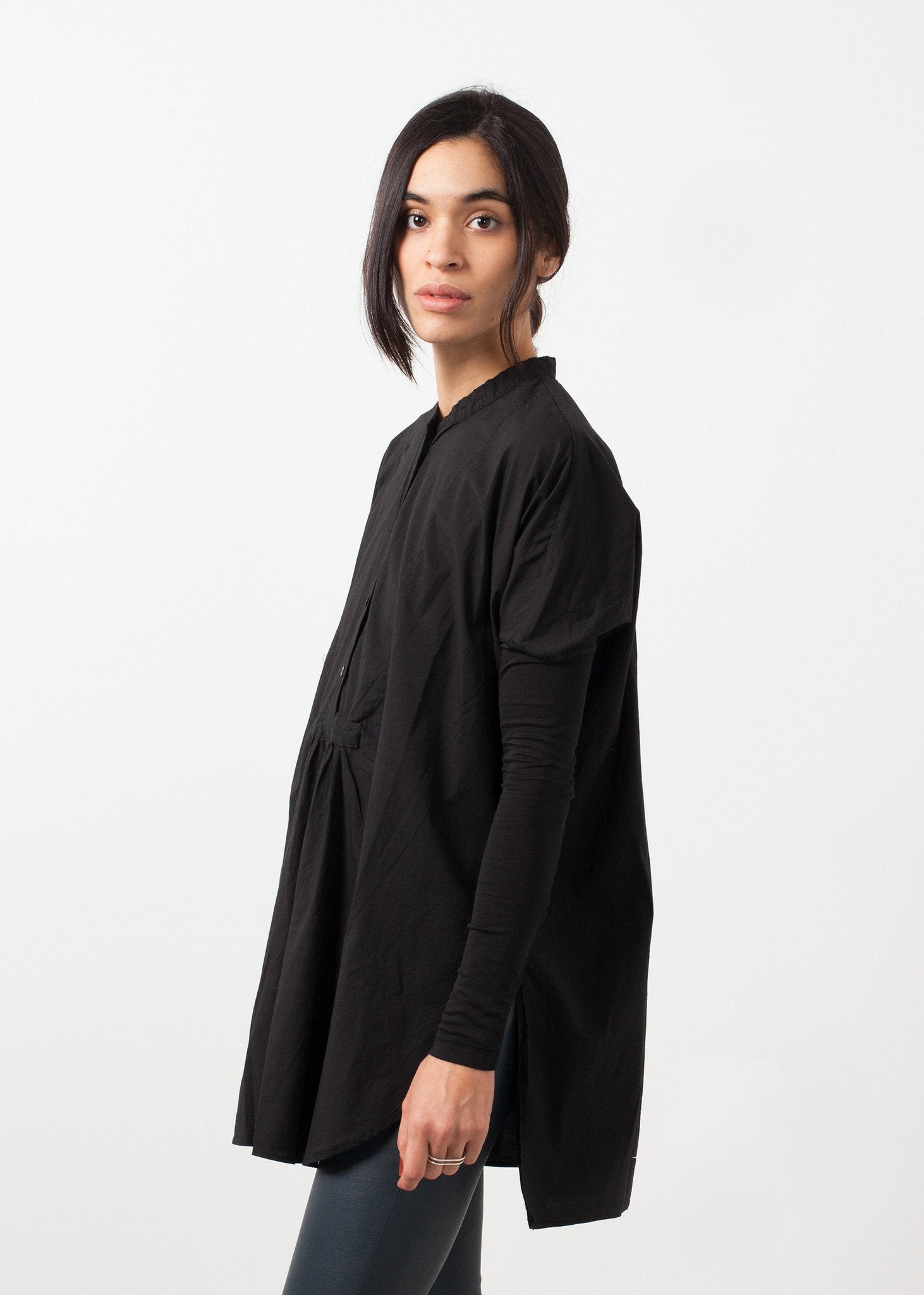 Oversized Bibbed Blouse -nadeem