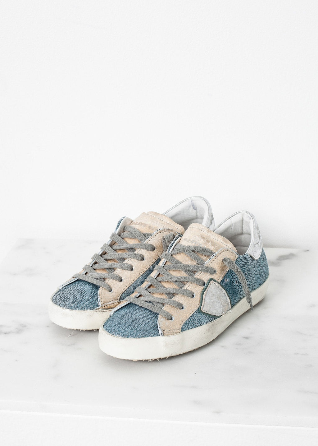 Metallic Sequin Low Top Sneaker -nadeem