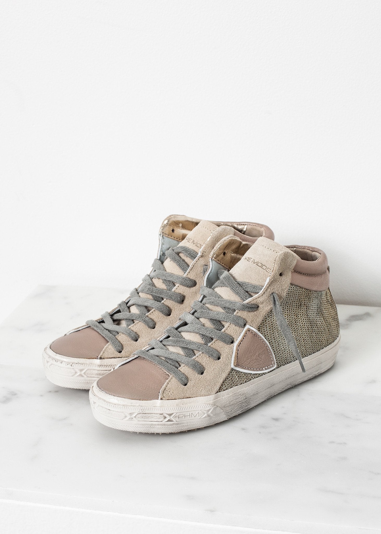 Sequin High Top Sneaker -nadeem