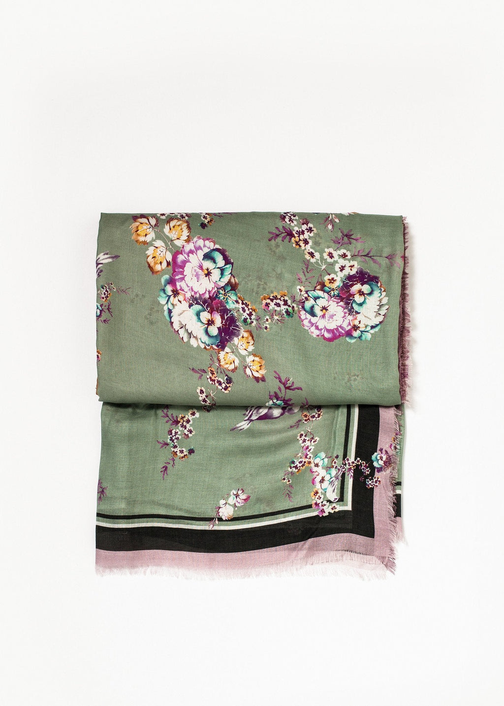 Floral Cashmere Scarf right Floral Cashmere Scarf