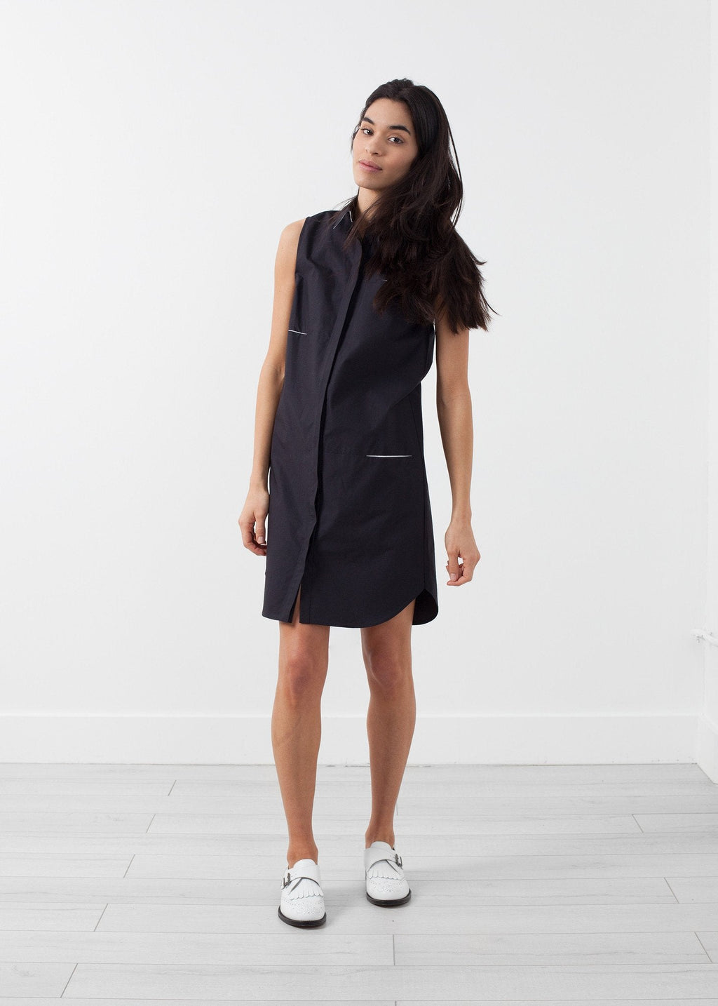 Sleeveless Hidden Pocket Dress -nadeem