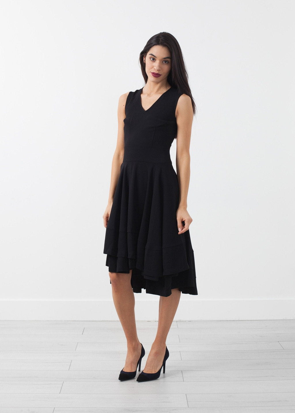 V-Neck Dress -nadeem