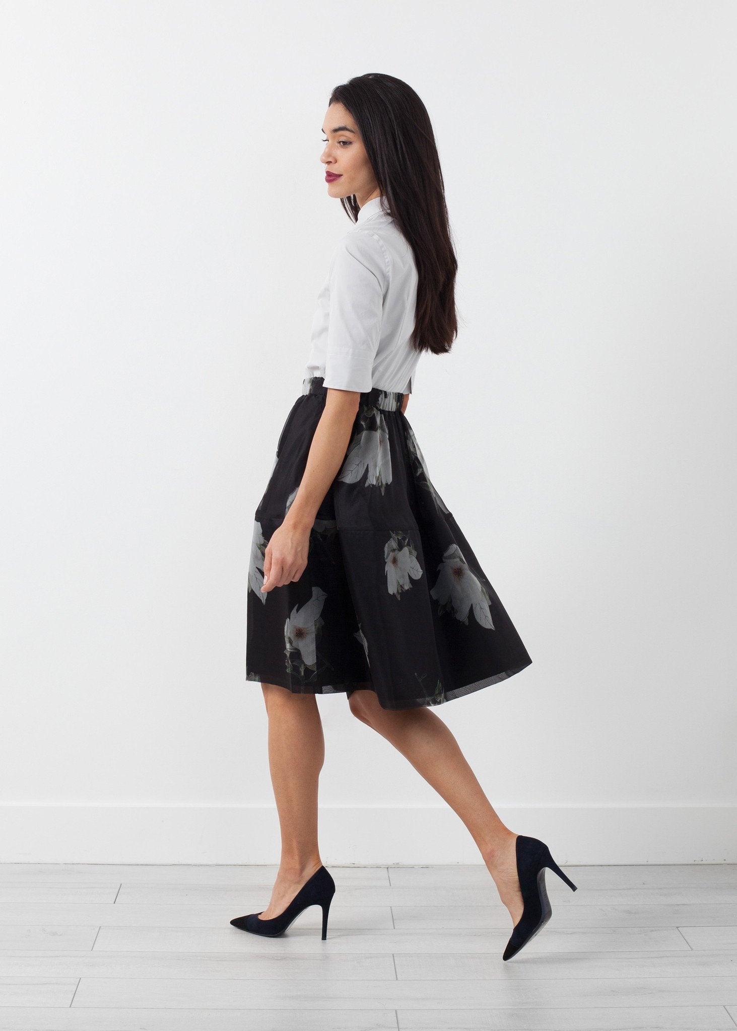 Short Silk Skirt -nadeem