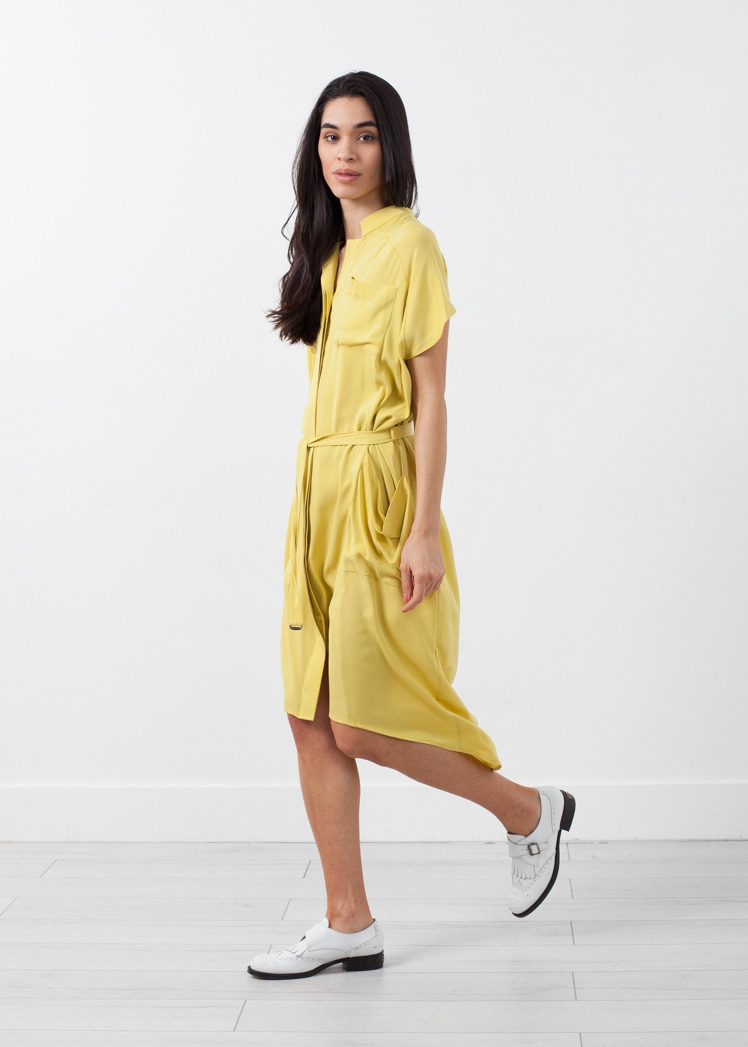 Ultime Silk Shirt Dress -nadeem