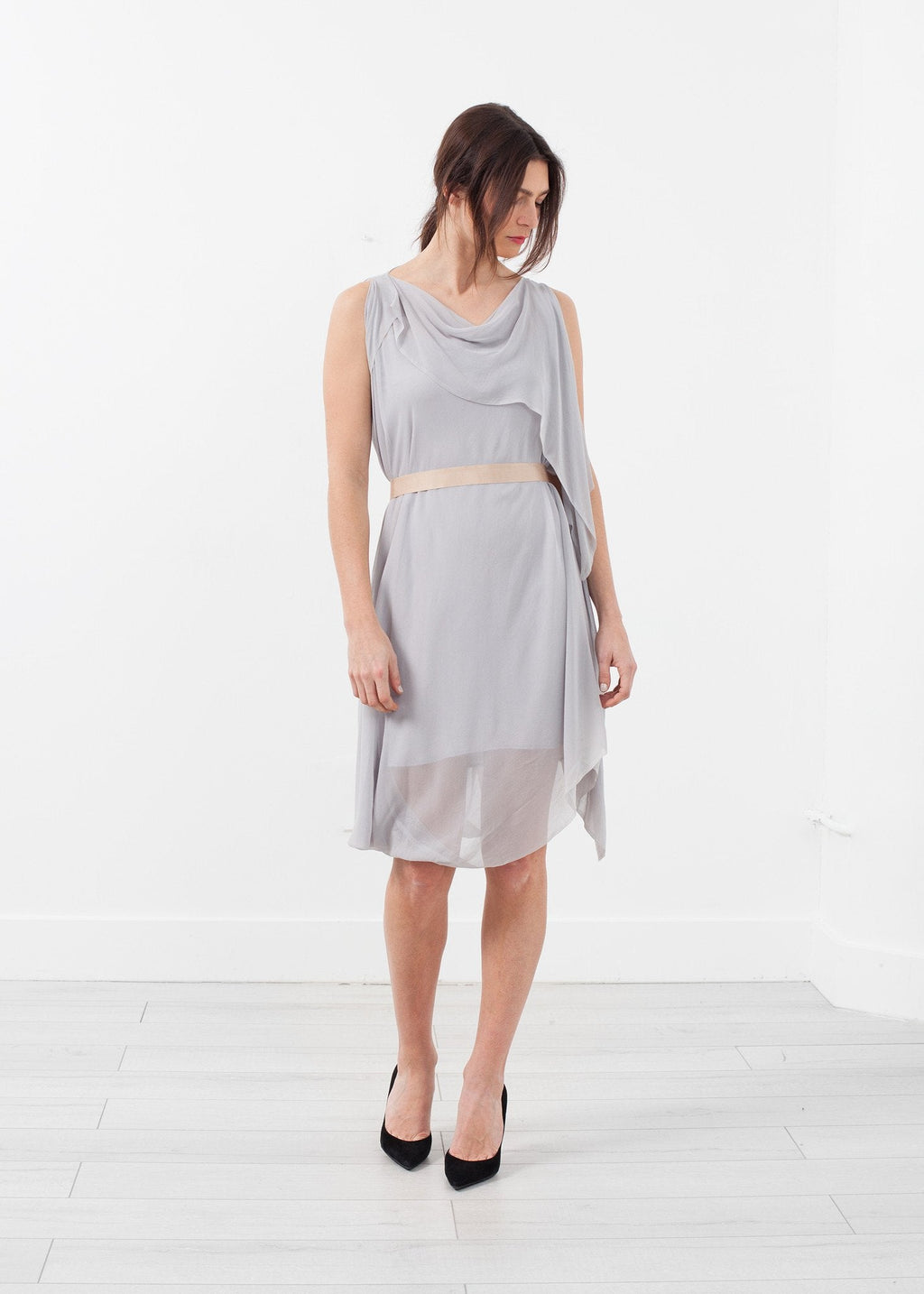 Chiffon Draped Dress right Chiffon Draped Dress