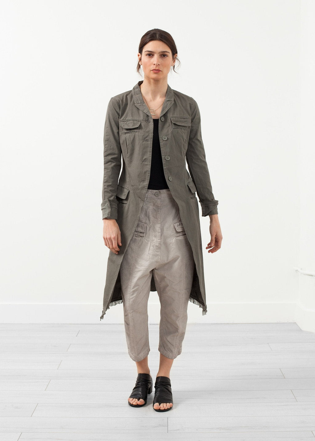 Long Military Jacket right Long Military Jacket