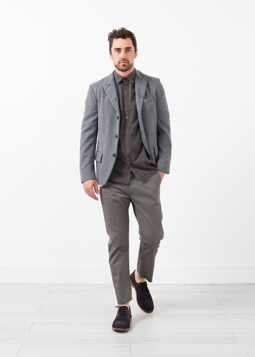 Washed Wool Blazer -nadeem