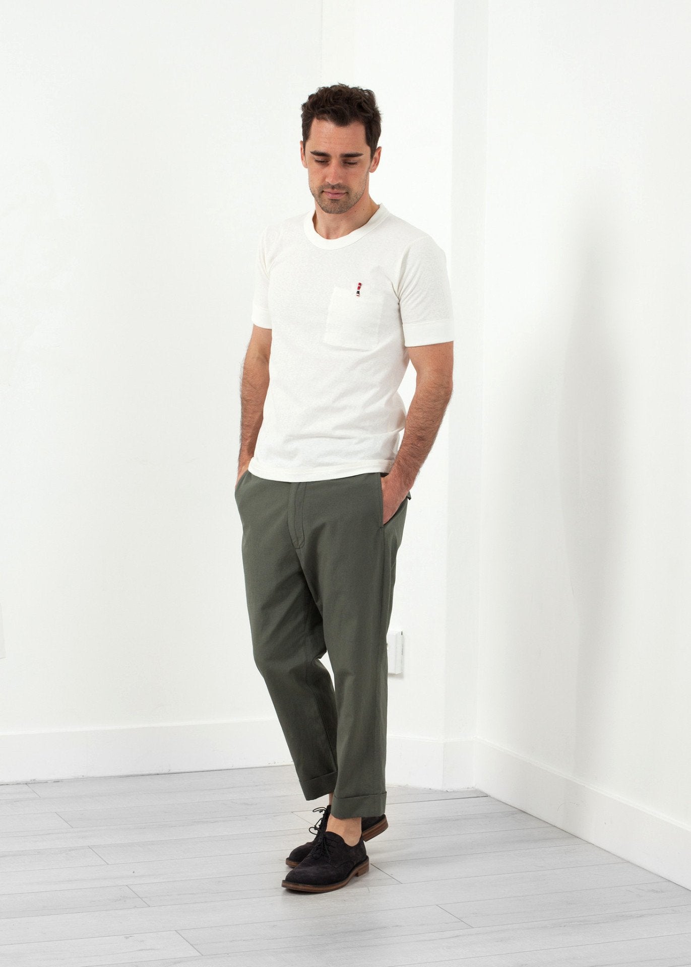 Flat Front Cuffed Trouser right Flat Front Cuffed Trouser