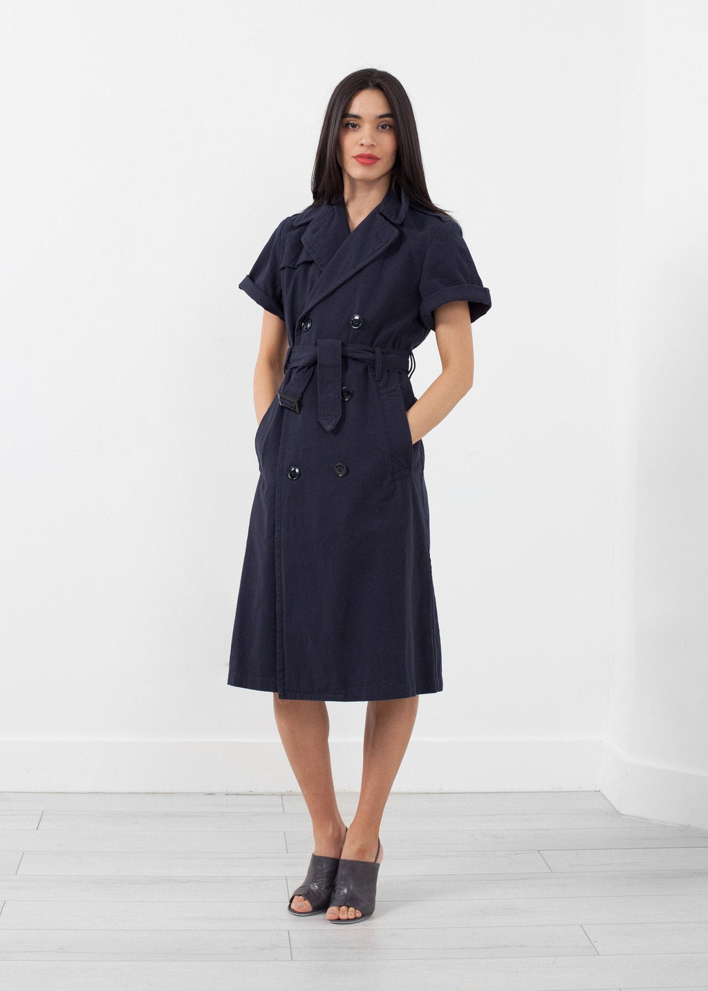 Rolled Sleeve Trenchcoat -nadeem