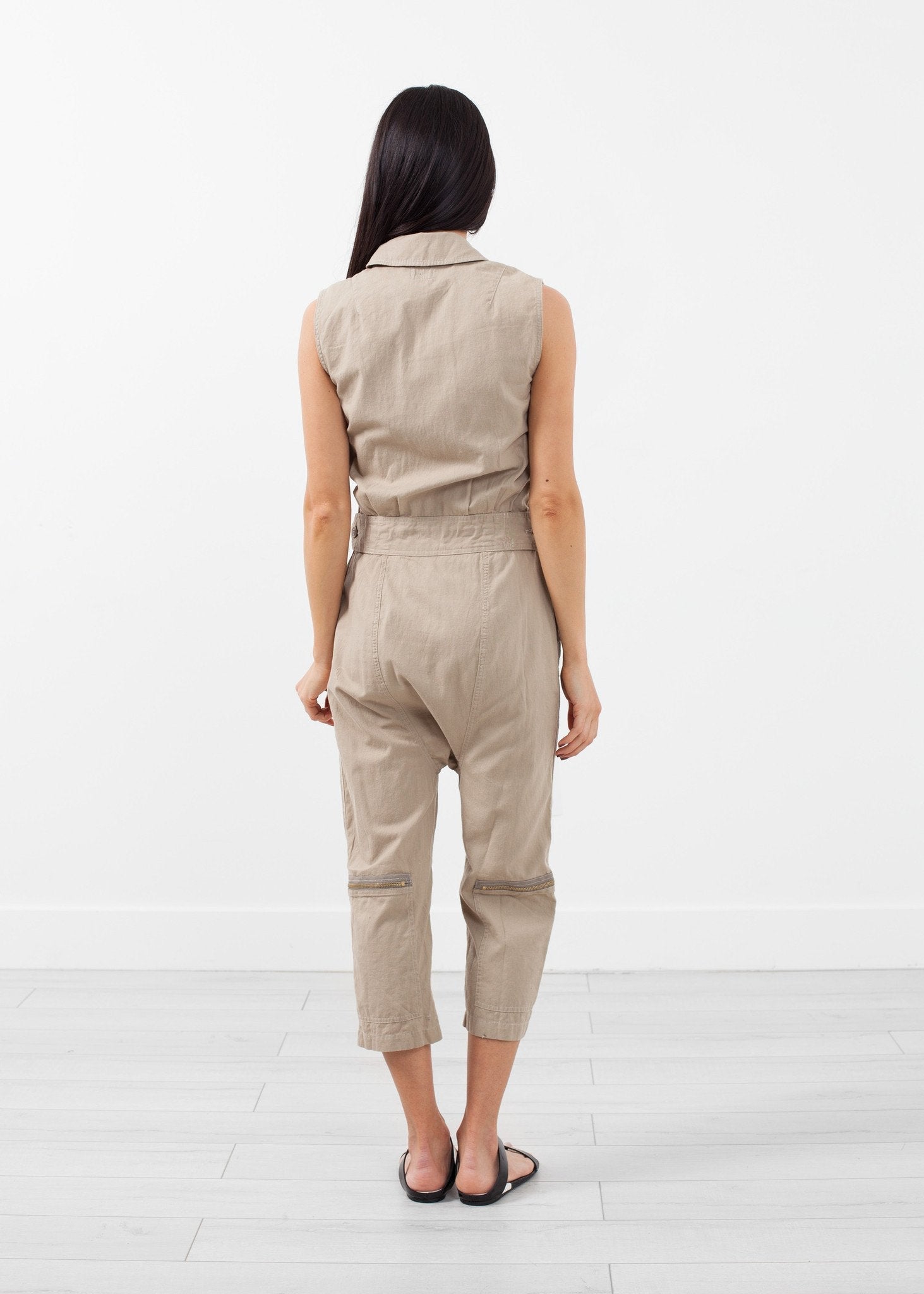 Sleeveless Harem Flightsuit - raj