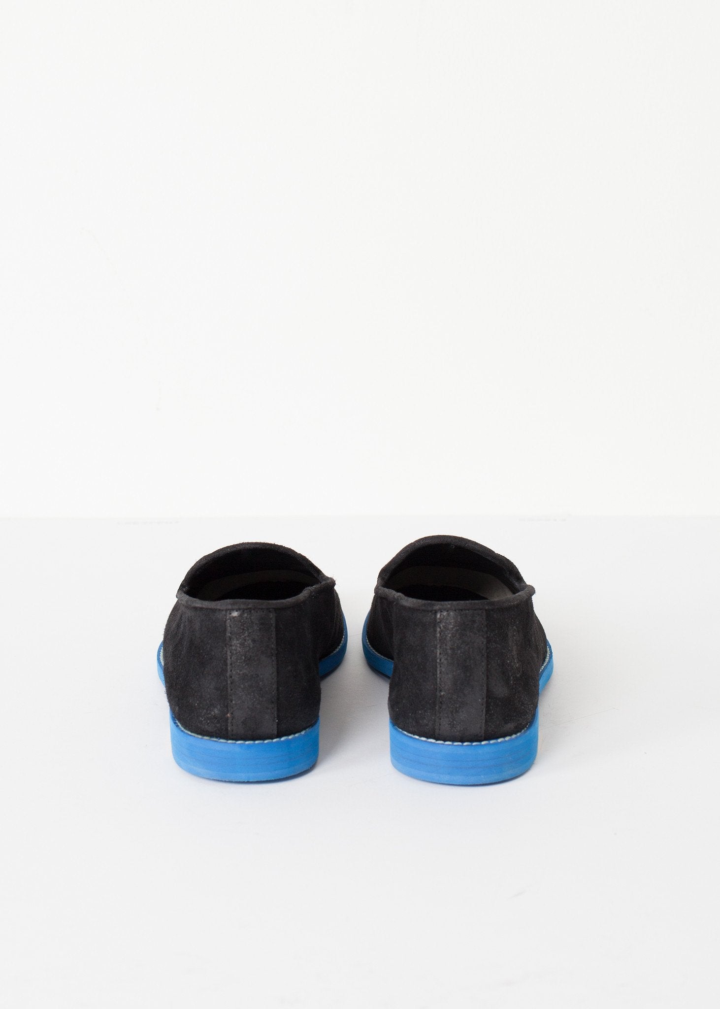 Suede Loafers - Black/Blue - raj