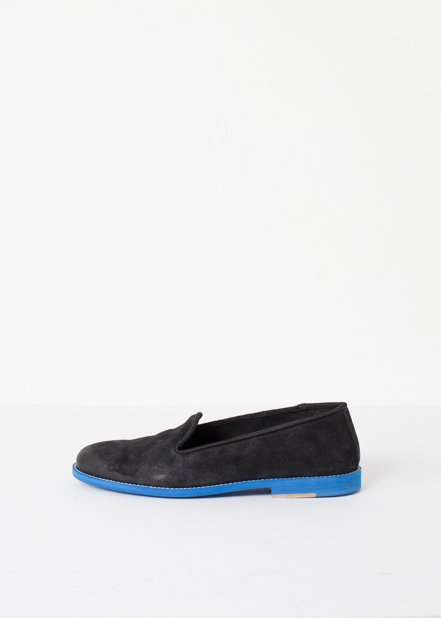 Suede Loafers - Black/Blue - raj