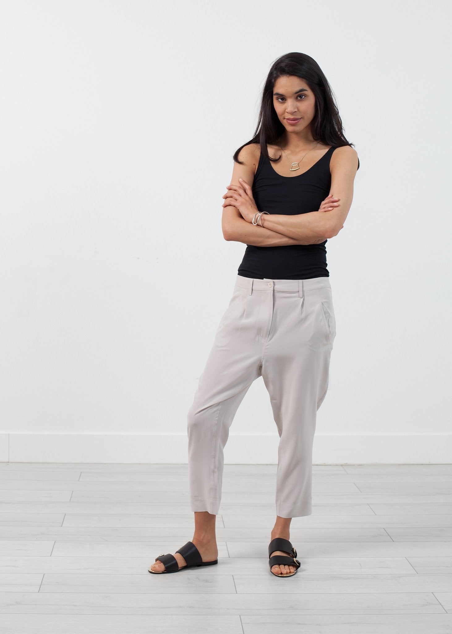 Silk Drop Crotch Pant -nadeem