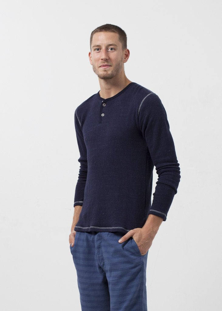 Two Button Henley -nadeem