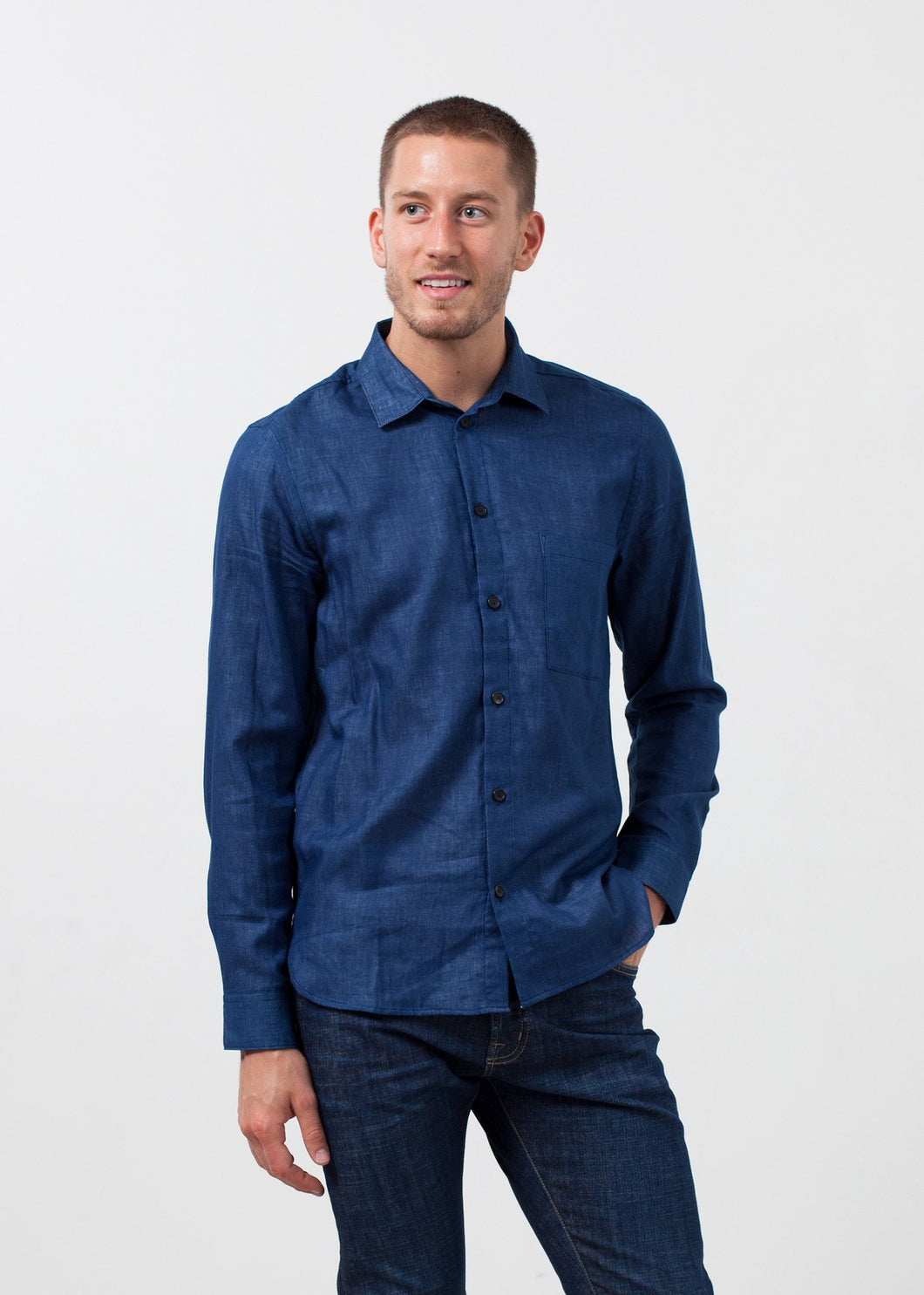 Casual Indigo Shirt right Casual Indigo Shirt