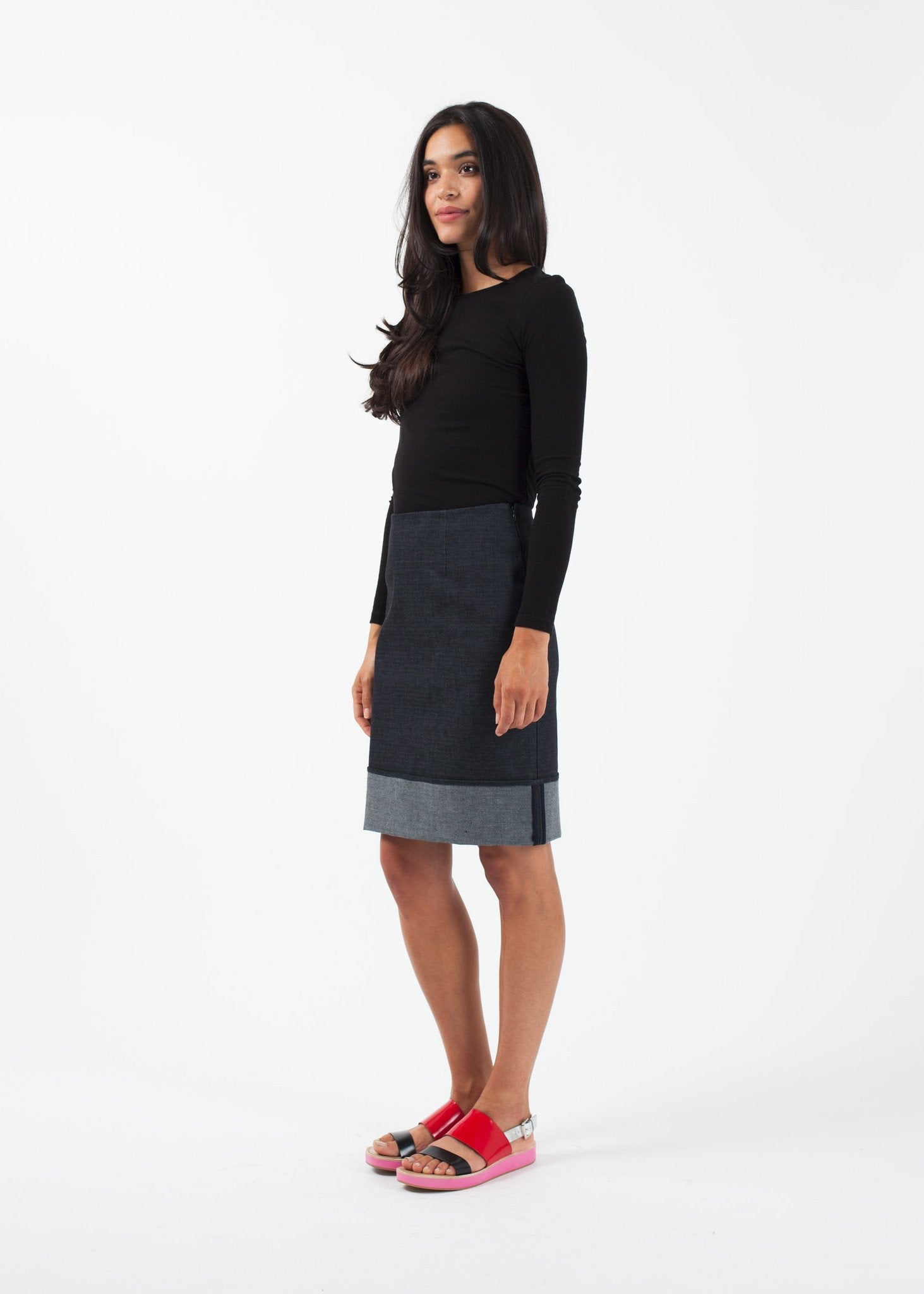 Cuffed Skirt right Cuffed Skirt