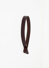 Load image into Gallery viewer, Buckle-less Belt in Brown right Buckle-less Belt in Brown
