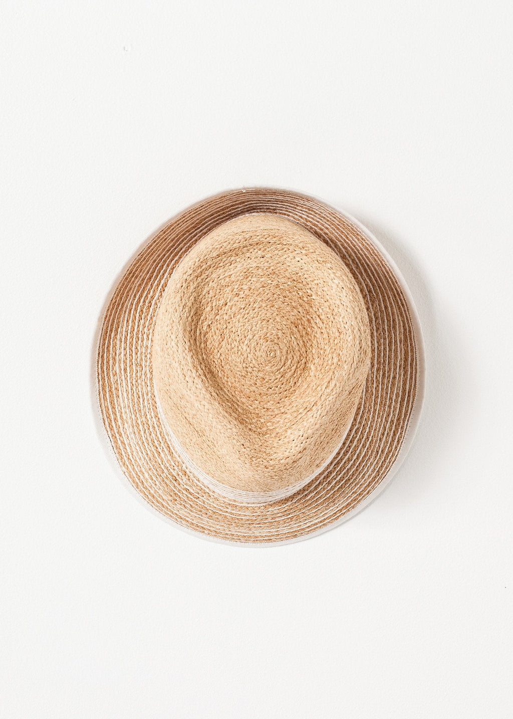 Washboard Hat in Straw/White -nadeem