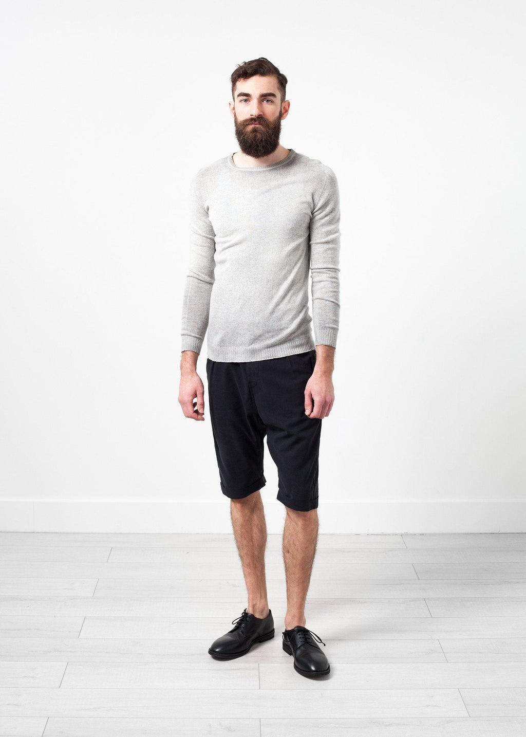 Mottled Cashmere Crewneck -nadeem