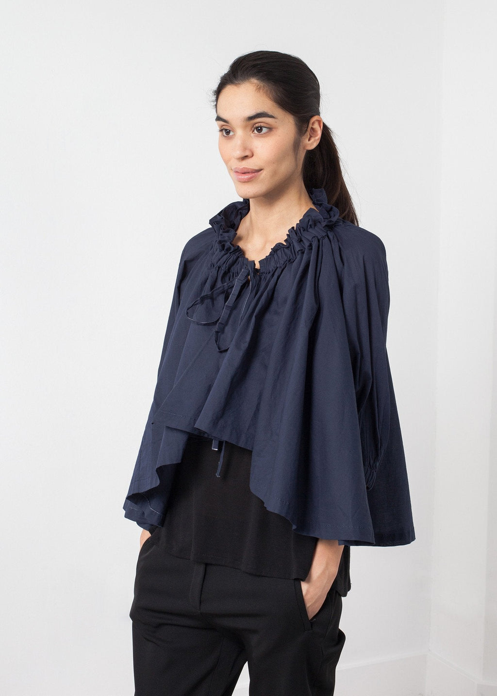 Ruffled Cabin Top -nadeem