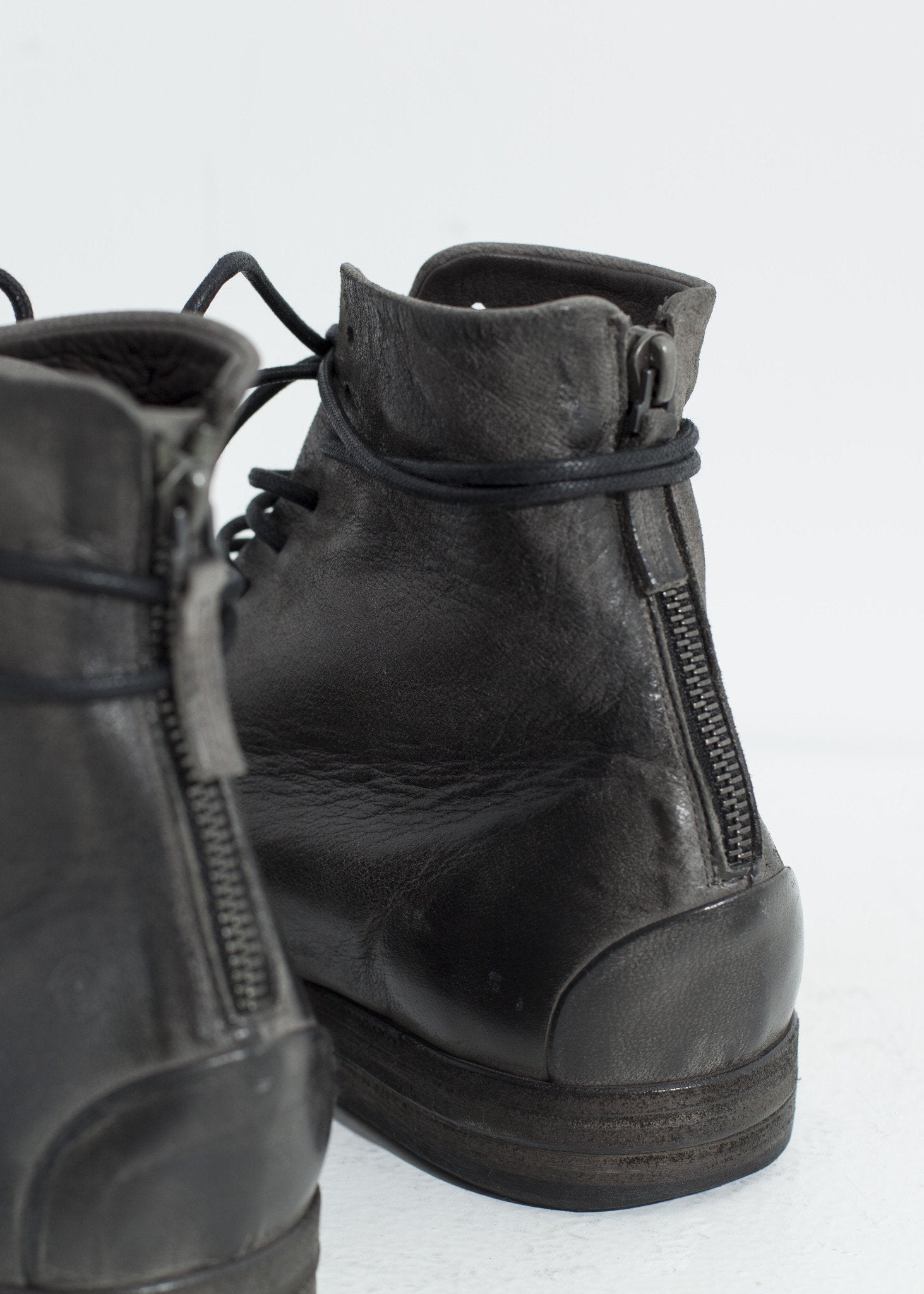 Listello Lace-Up Boot in Slate Grey - raj