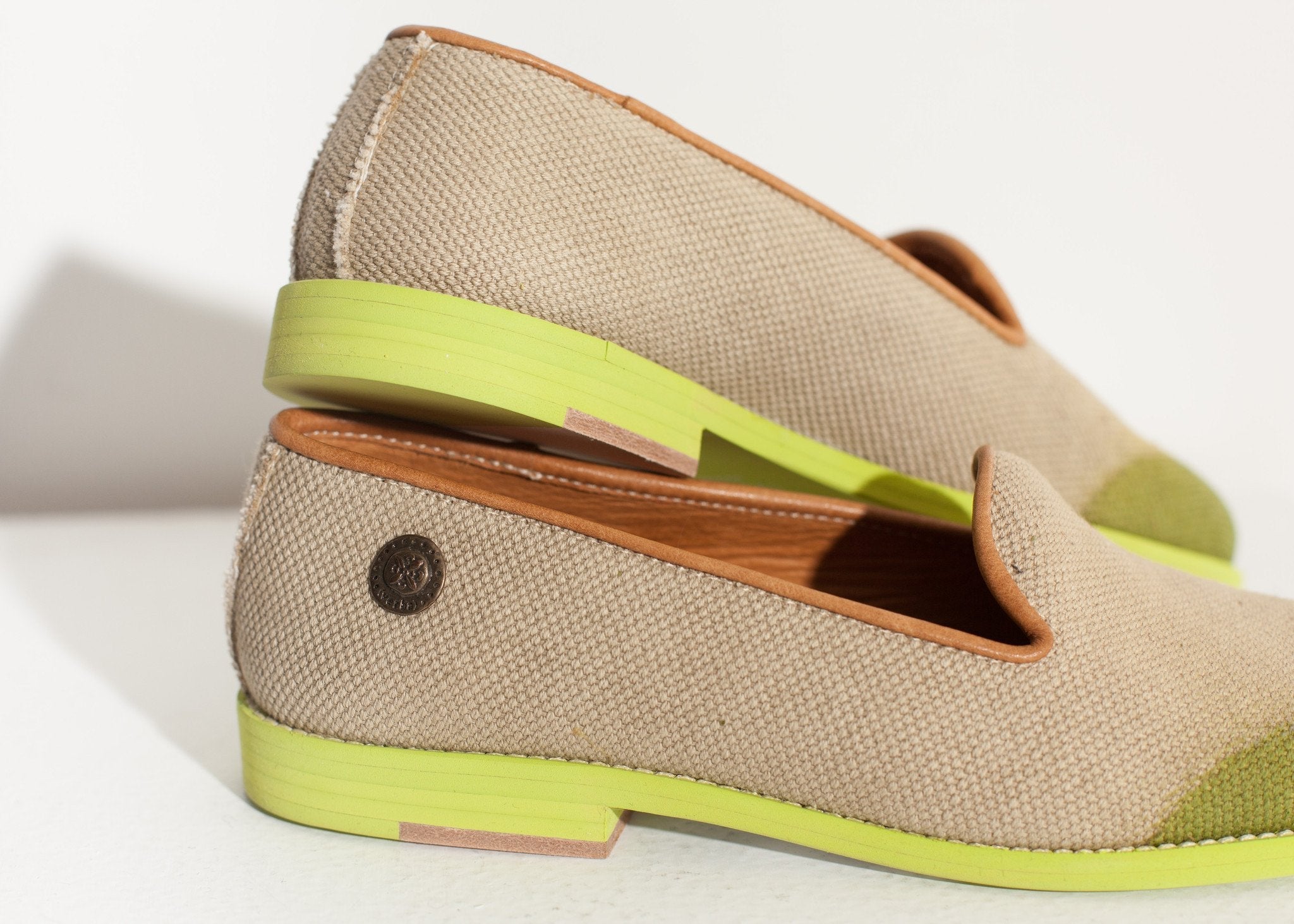 Wingtip Loafer in Lime - raj
