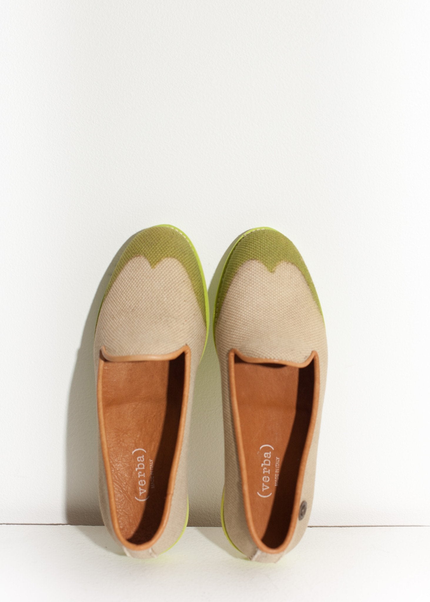 Wingtip Loafer in Lime - raj