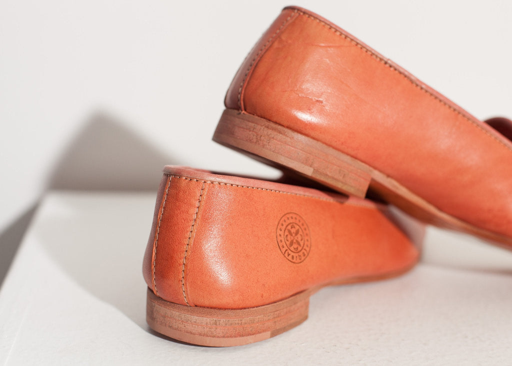 Leather Loafer in Rose - raj