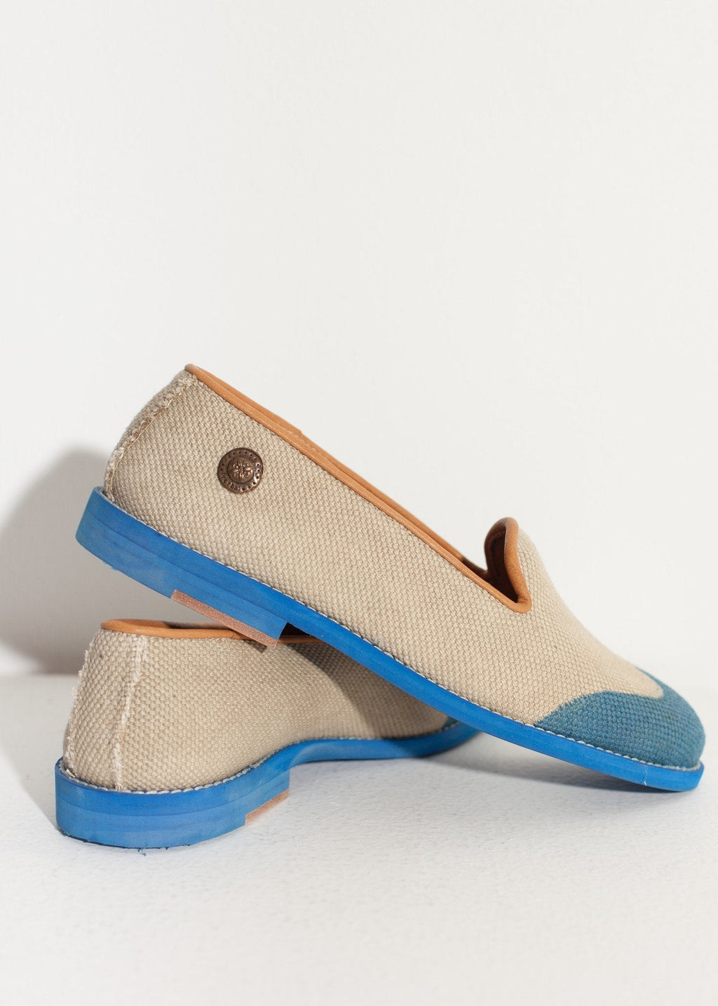 Wingtip Loafer in Blue - raj