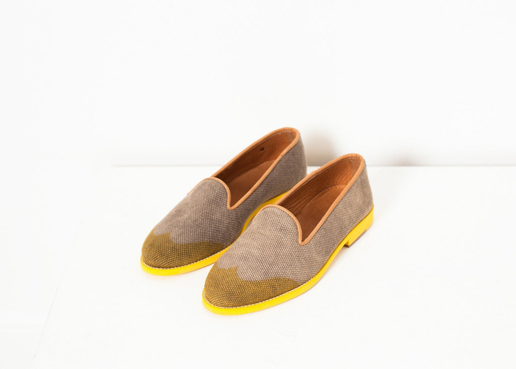 Wingtip Loafer in Yellow -nadeem