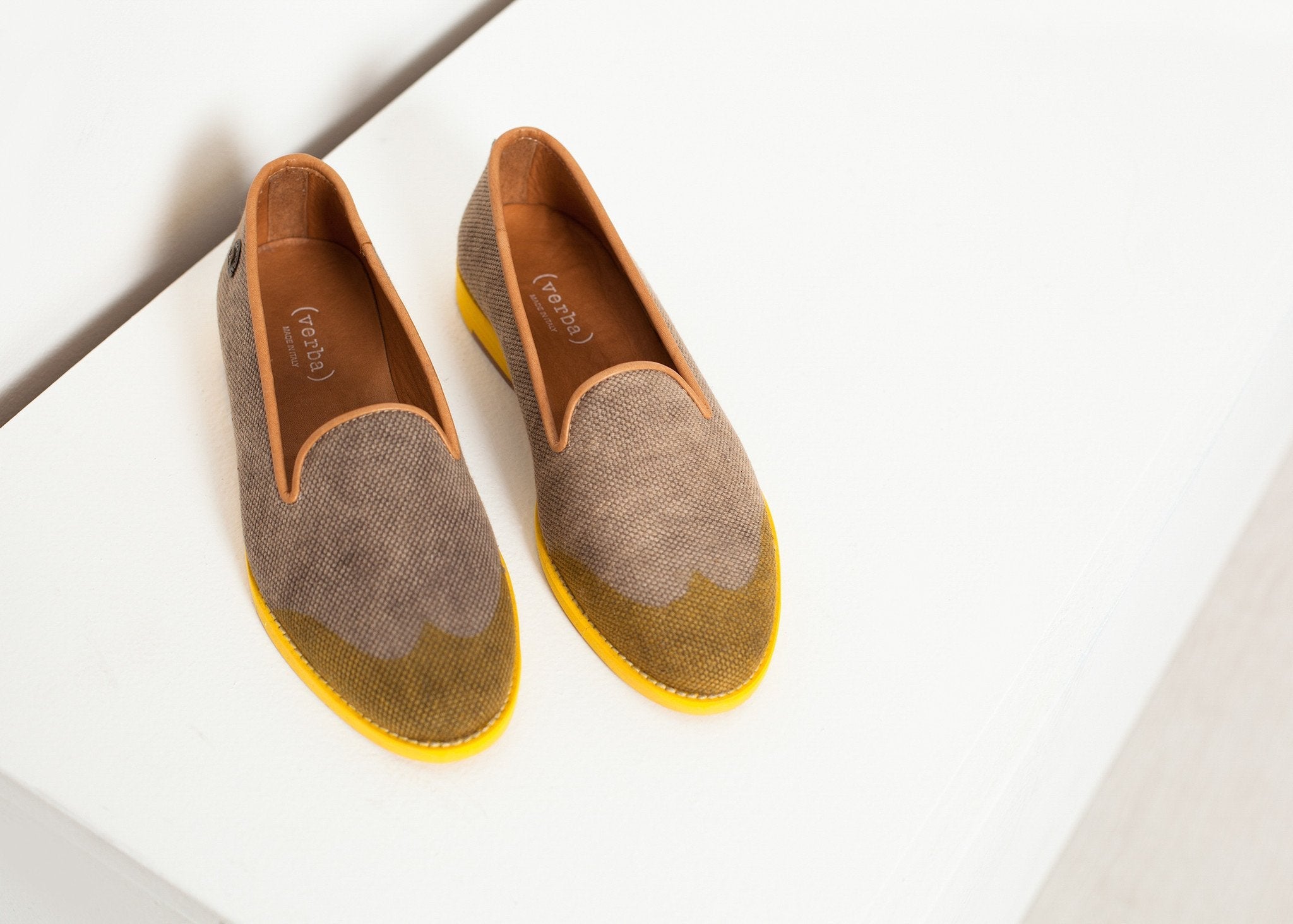 Wingtip Loafer in Yellow - raj