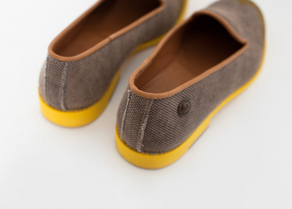 Wingtip Loafer in Yellow - raj