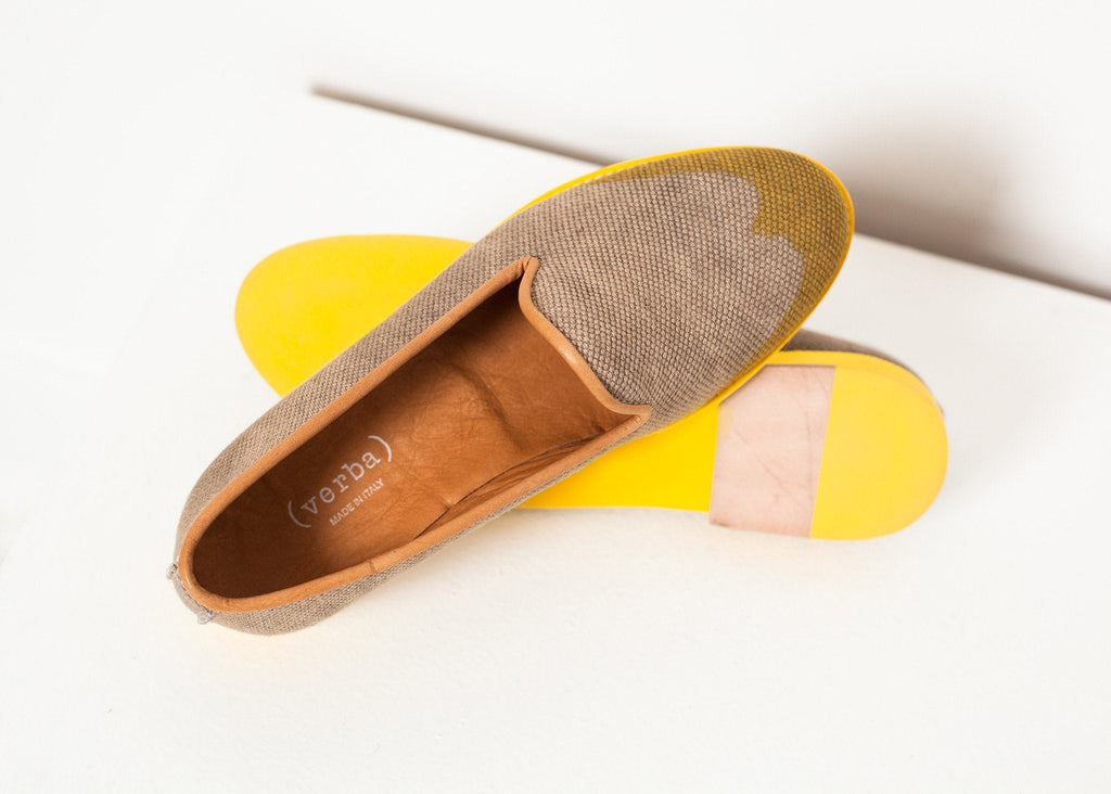 Wingtip Loafer in Yellow - raj