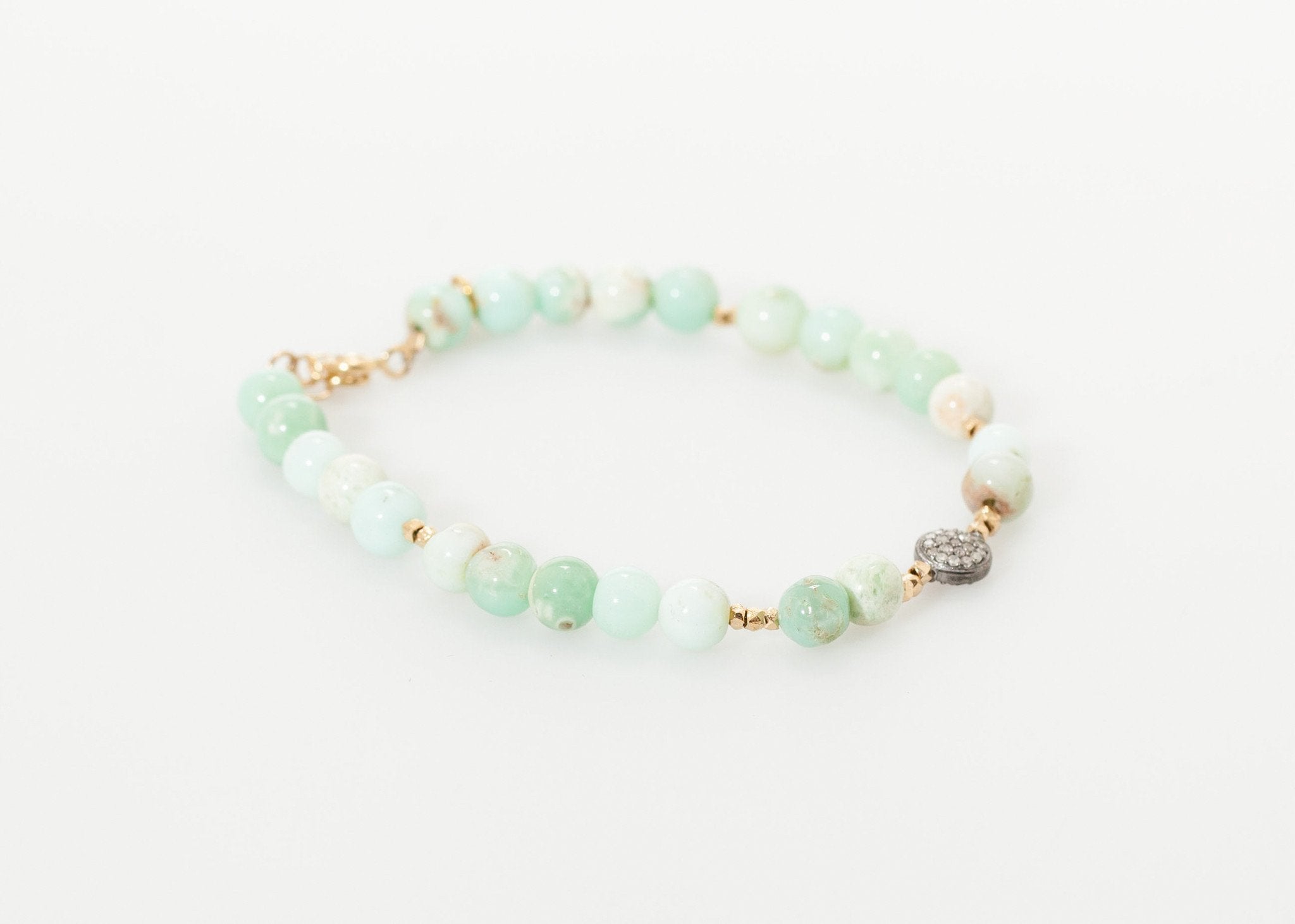 Leopold Bracelet in Green Chrysoprase right Leopold Bracelet in Green Chrysoprase