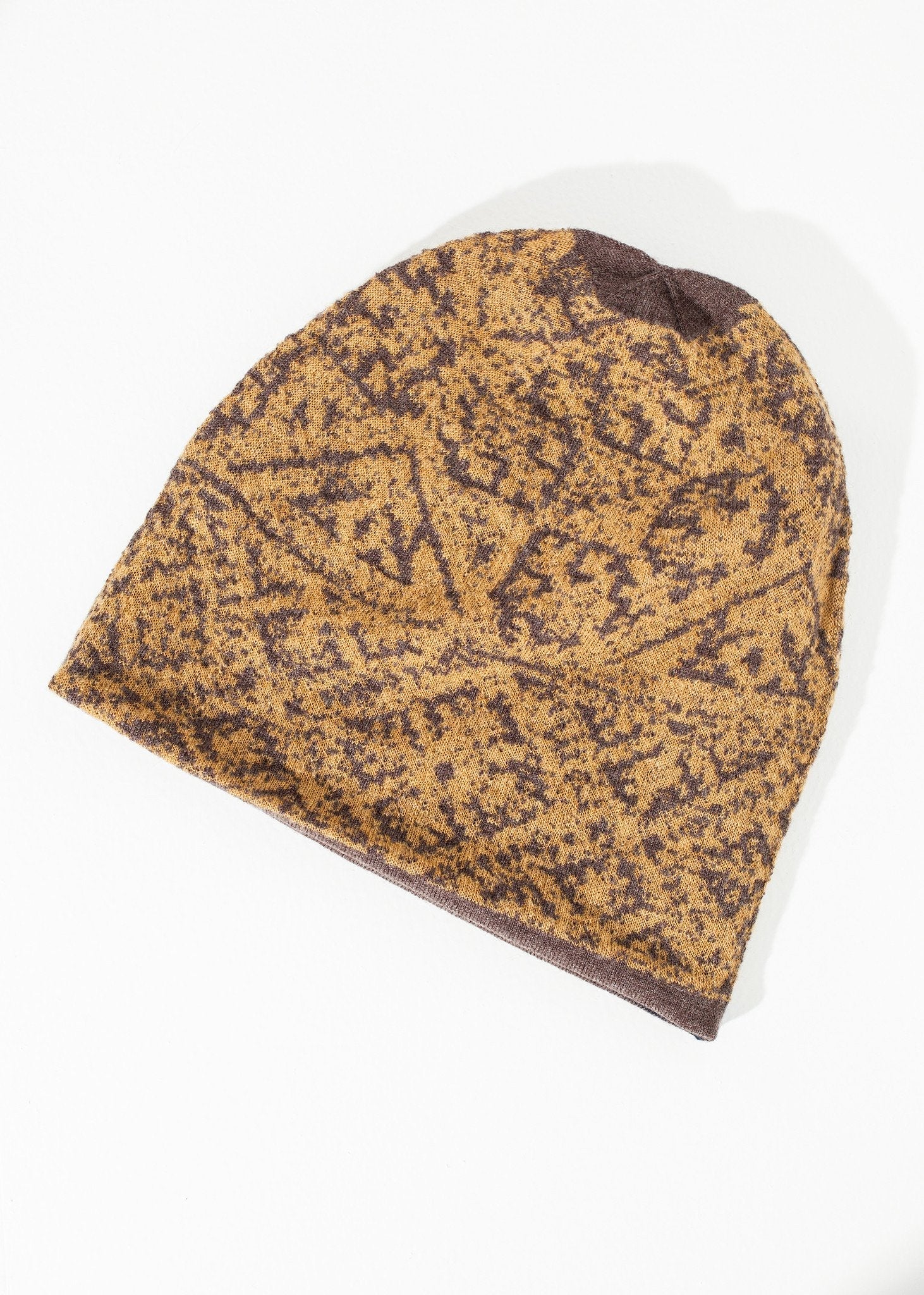 Reversible Beanie in Amber - raj