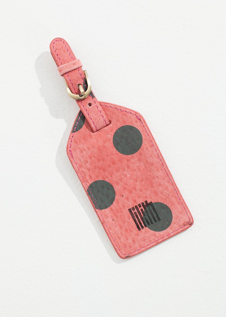 Oscar Luggage Tag in Rose -nadeem