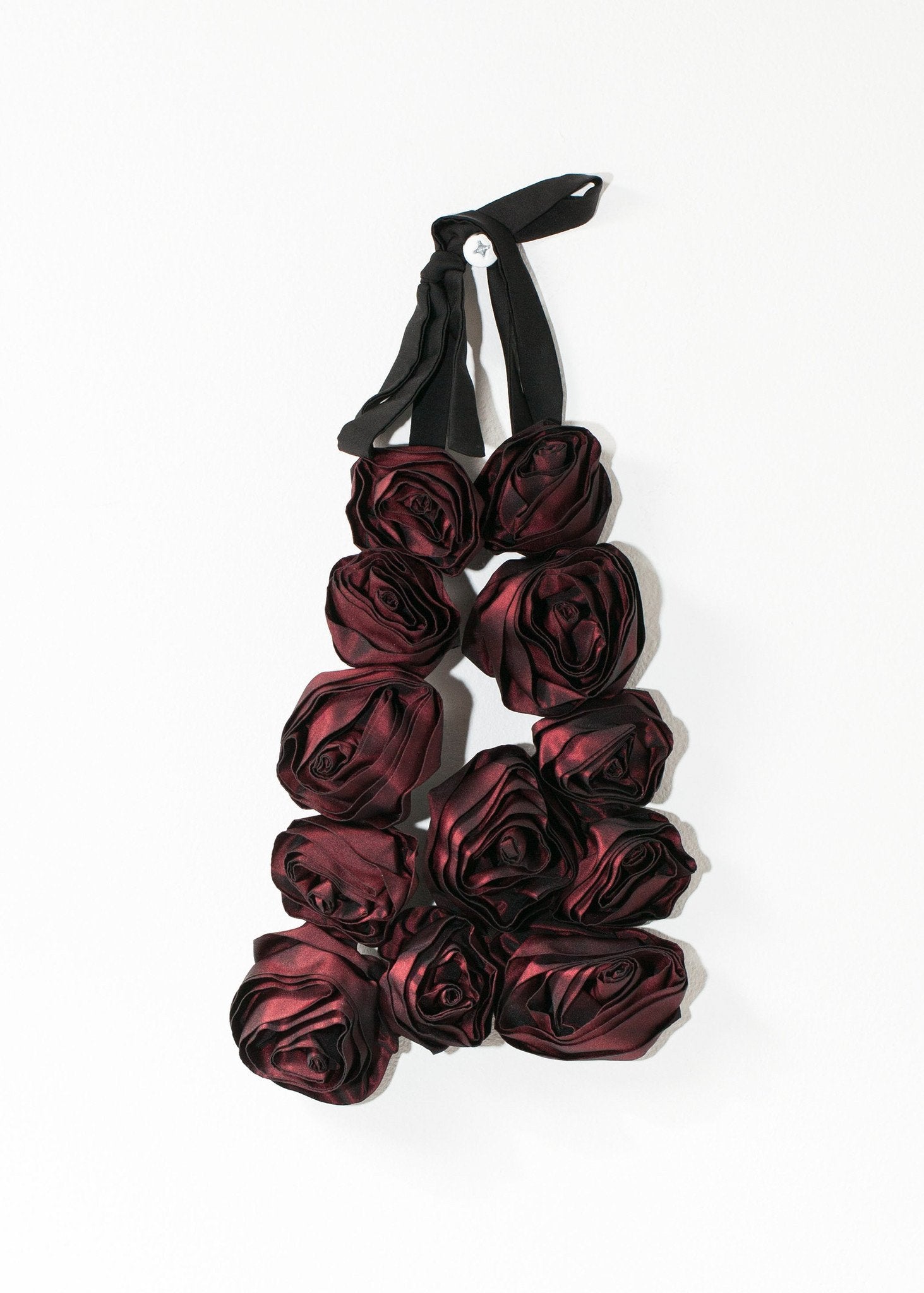 Rose Necklace in Red -nadeem