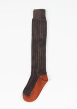 Load image into Gallery viewer, Cashmere Knit Sock in Bronze right Cashmere Knit Sock in Bronze
