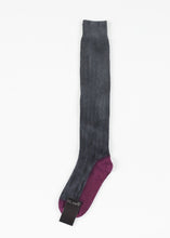 Load image into Gallery viewer, Cashmere Knit Sock in Grey right Cashmere Knit Sock in Grey
